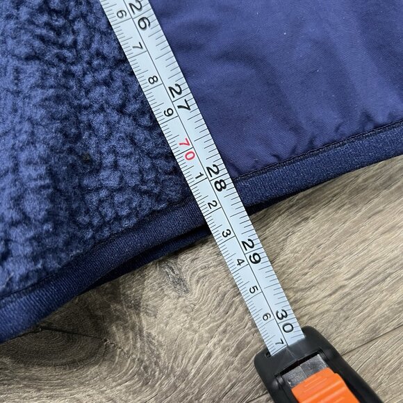 Nike Fleece Sherpa Jacket Size 2XL Mens Blue Black Winterized Full Zip Oversized - Picture 5 of 12